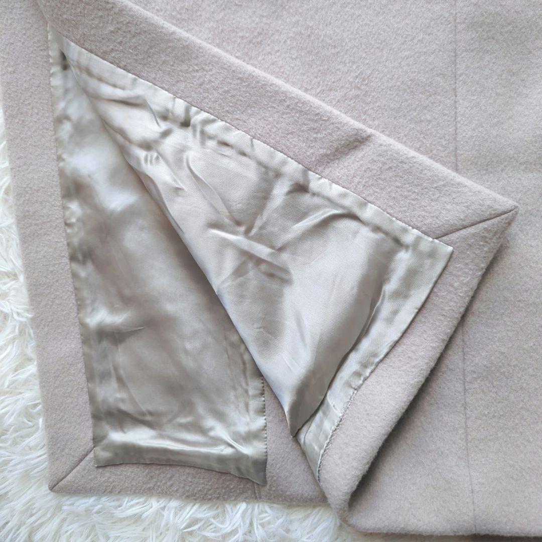 【Chloe】ドゥーズィエムクラス　ビーバーノーカラーロングコート