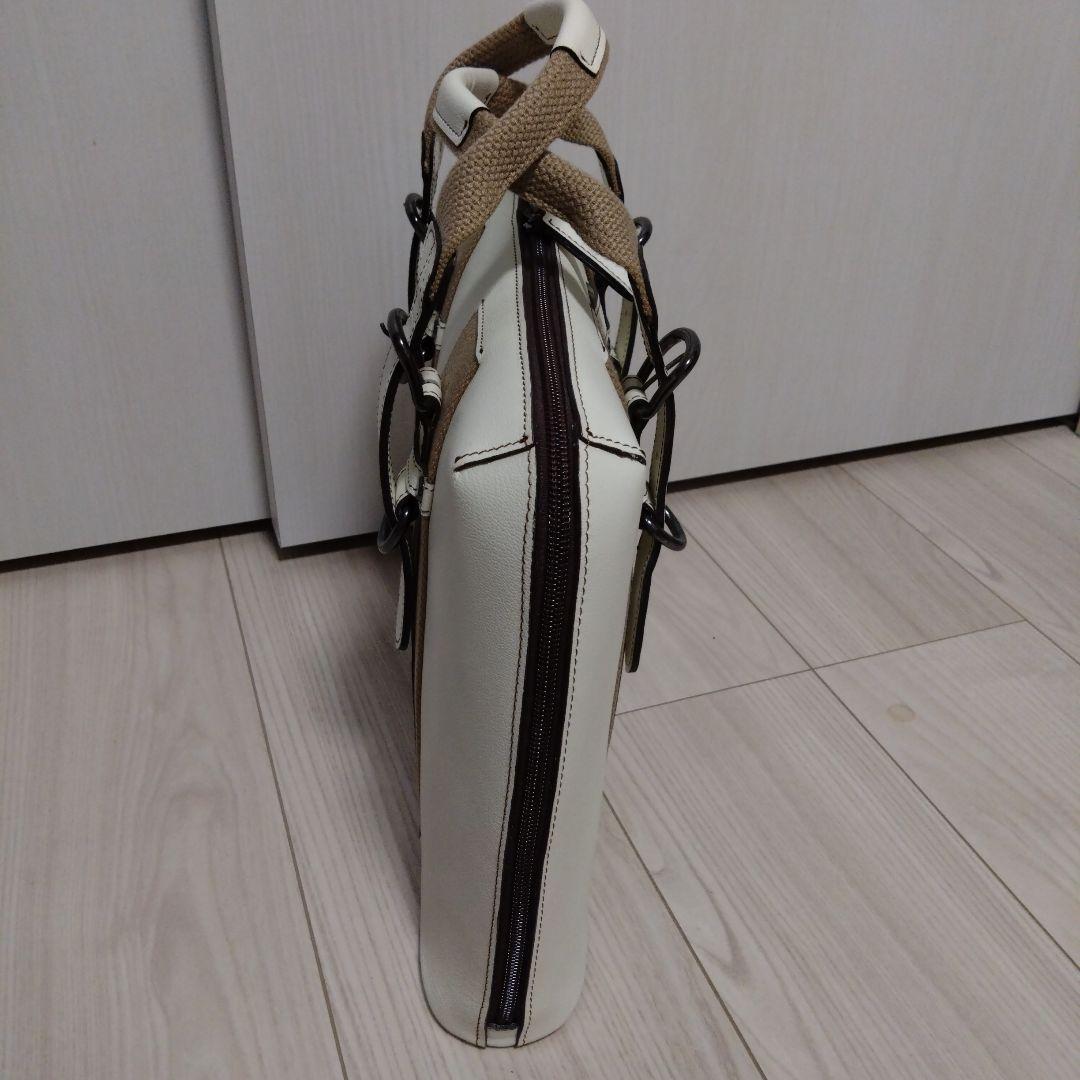 ☆美品☆Lin-ku 輪怐 リンク オフホワイト バッグ