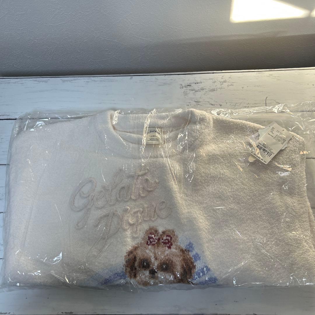 【新品】gelato pique　シーズージャガードプルオーバー　オフホワイト