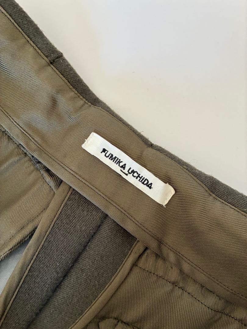 フミカウチダ　ウール　ラインパンツ