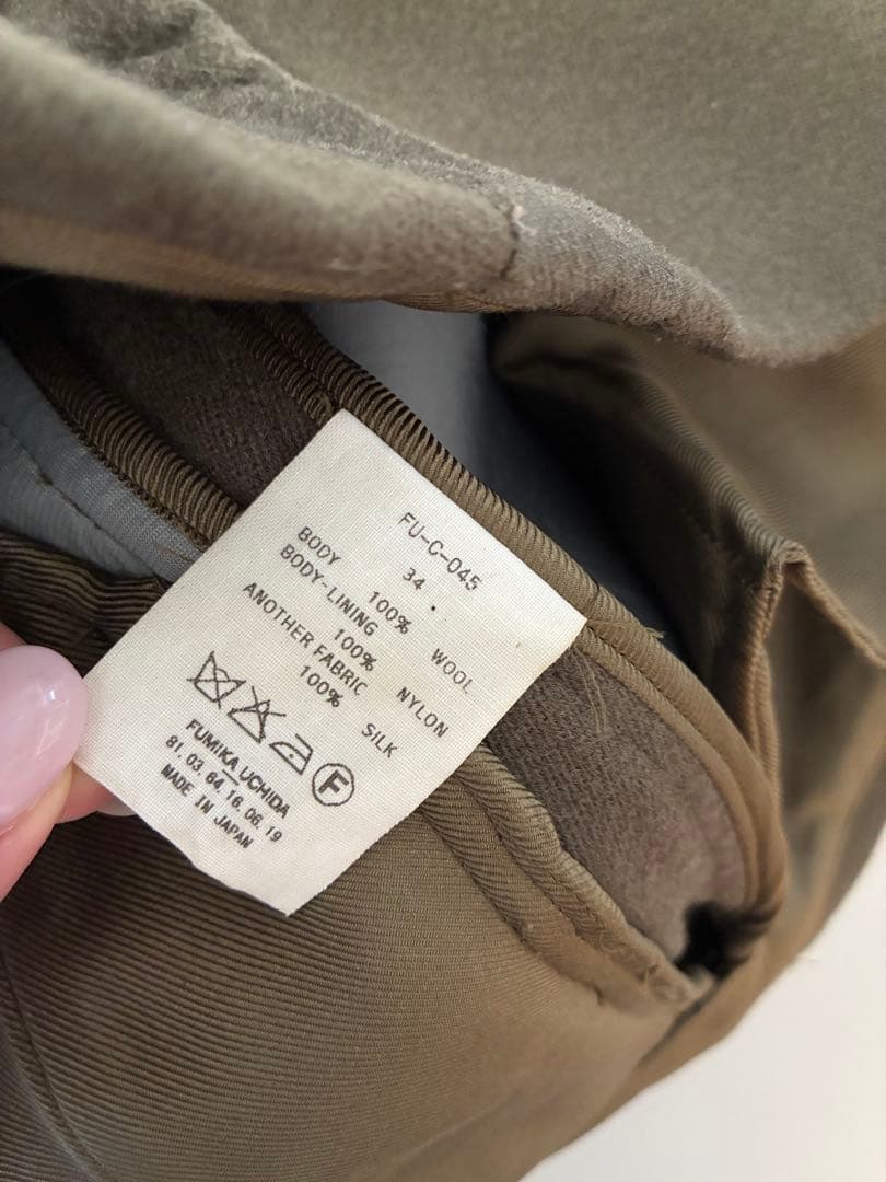 フミカウチダ　ウール　ラインパンツ