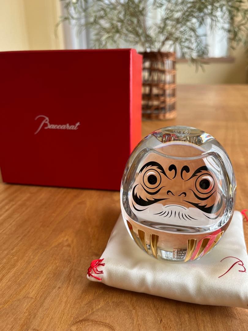 Baccarat バカラ ダルマ 縁起物 新品未使用