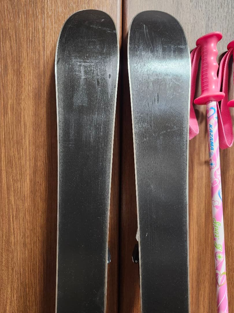 子供スキーセット　スキー板　87cm　 ブーツ　19~20cm　ストック80cm