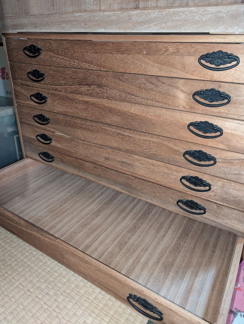 daci0820　桐箪笥 桐たんす 着物たんす 帯たんす アンティーク