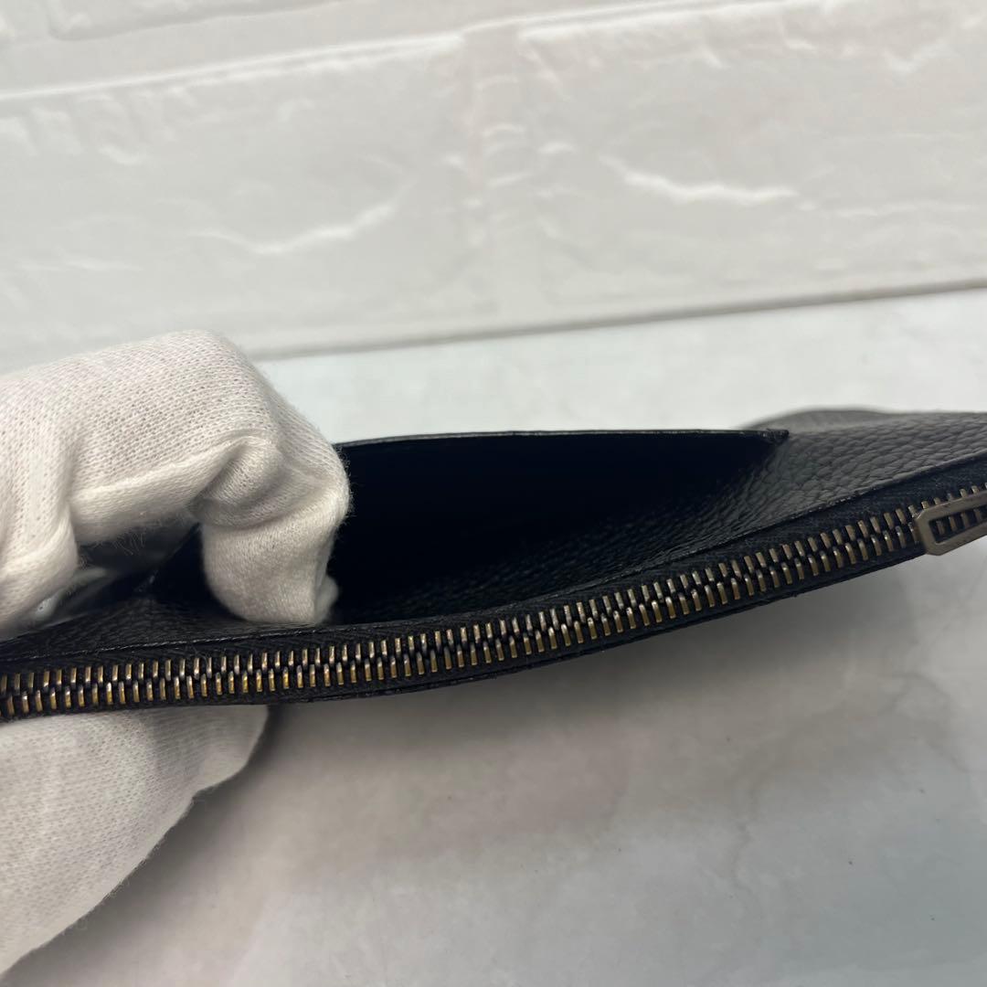 HERMES エルメス 財布 ドゴン GM 小銭入れ付き 刻印:□F ブラック