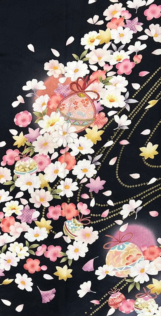 振り袖　フルセット　長襦袢付　成人式　パーティー　金彩加工　刺繍入り　723