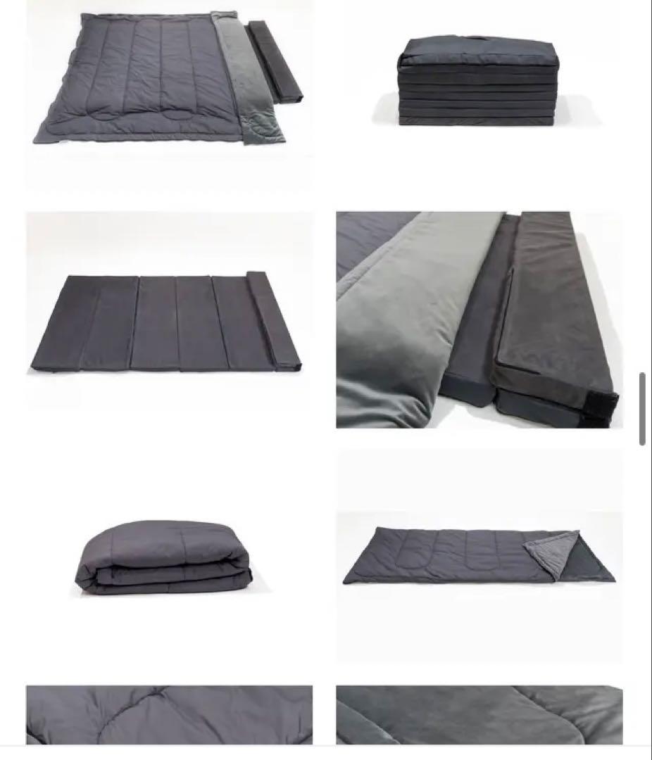 【新品未使用】3in1ベッド マットレス 掛け布団 枕　アウトドア車中泊　寝袋