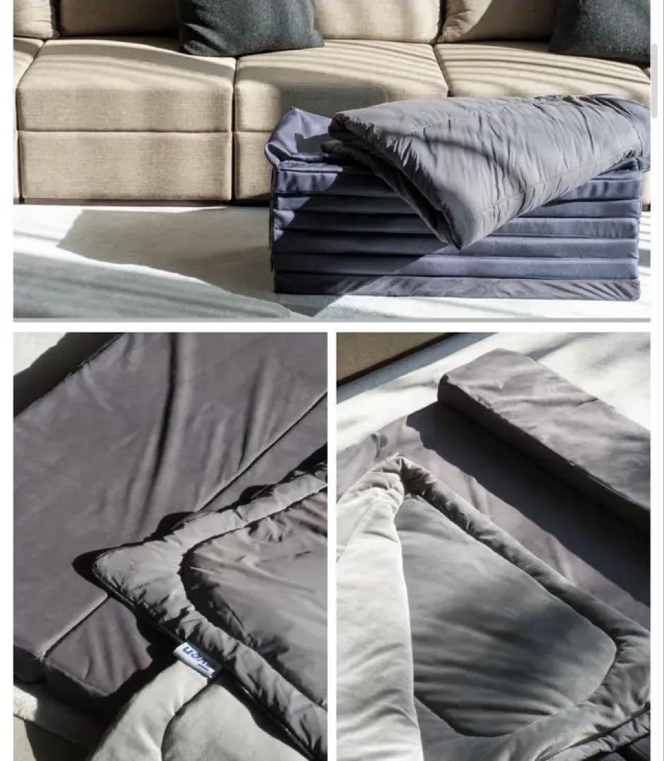 【新品未使用】3in1ベッド マットレス 掛け布団 枕　アウトドア車中泊　寝袋