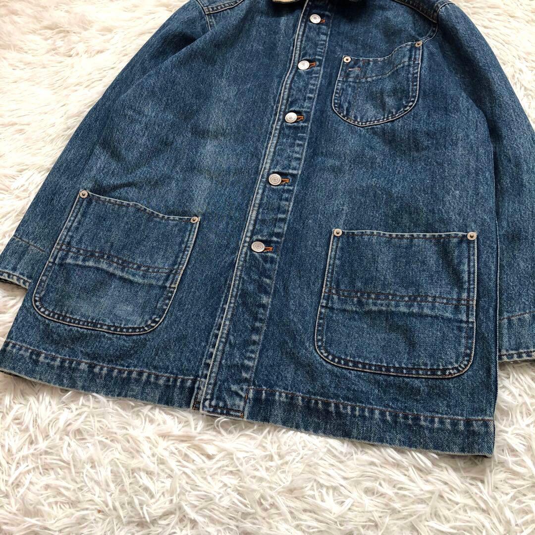 【入手困難】ラルフローレン　カバーオール　デニムジャケット　襟コーデュロイ