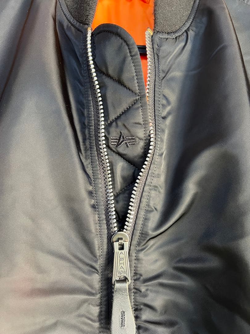 【美品】ALPHA INDUSTRIES MA-1フライトジャケット【Ｌ】黒