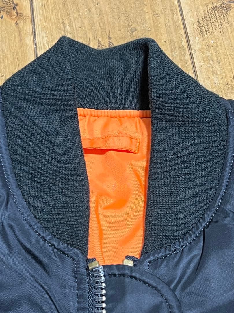 【美品】ALPHA INDUSTRIES MA-1フライトジャケット【Ｌ】黒