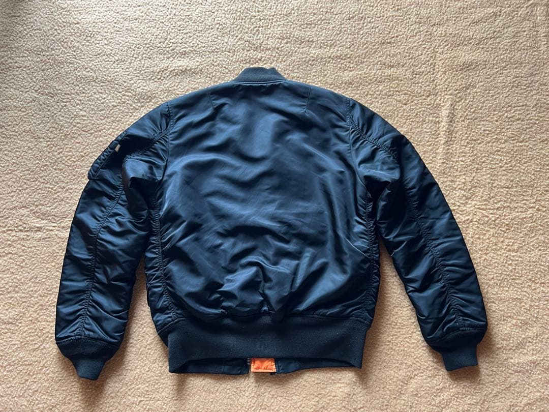 【美品】ALPHA INDUSTRIES MA-1フライトジャケット【Ｌ】黒