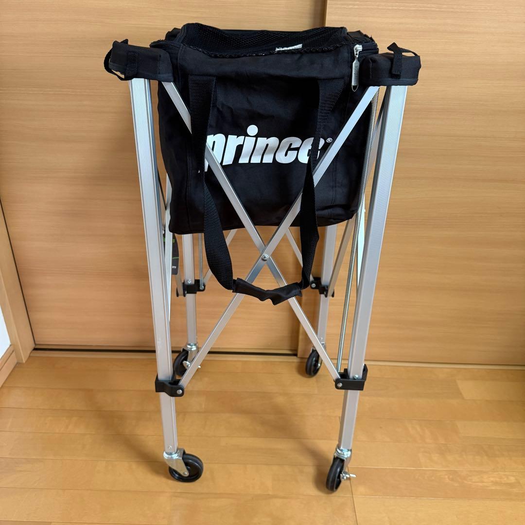 prince プリンス ボールバスケット PL050 折り畳み式 150球 収納