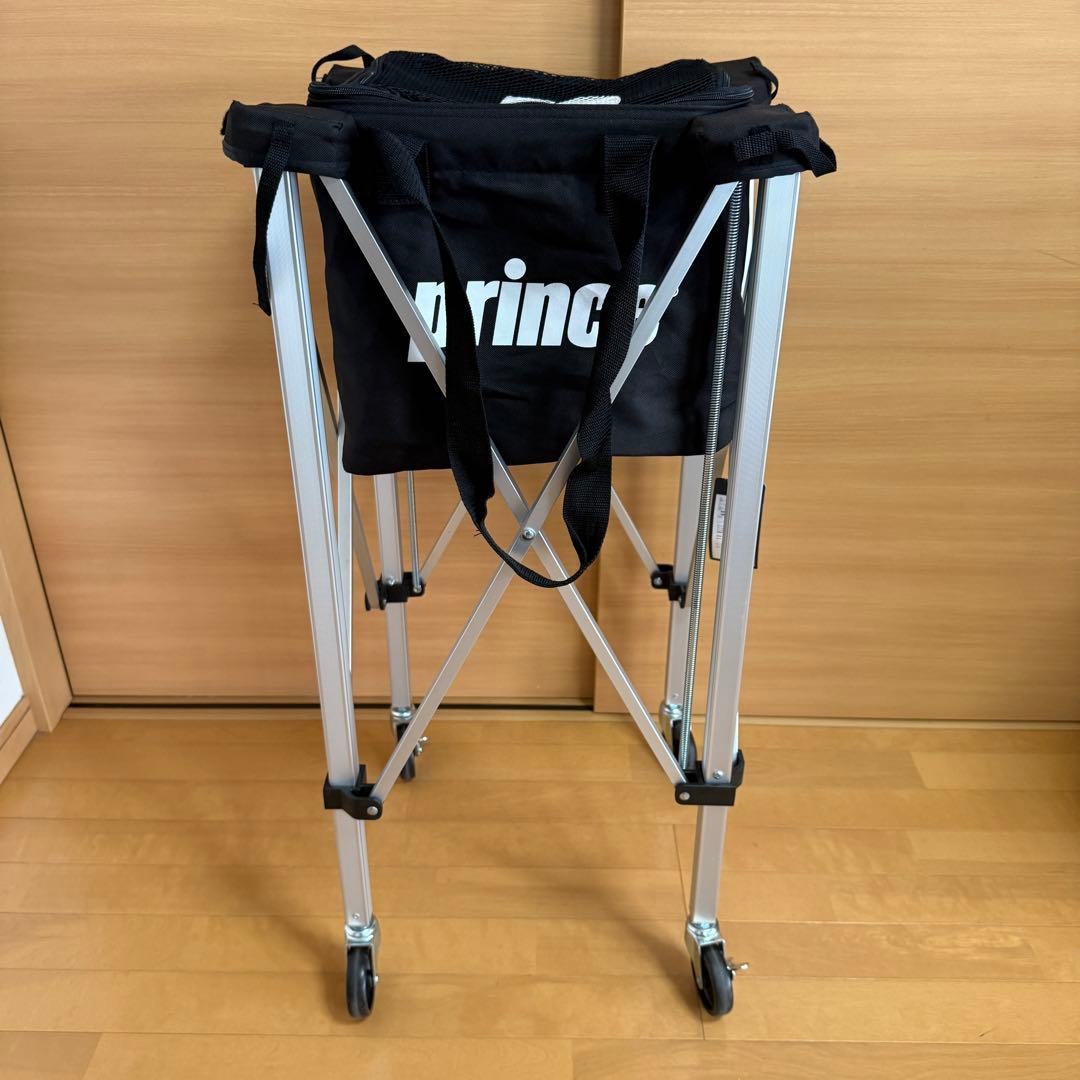 prince プリンス ボールバスケット PL050 折り畳み式 150球 収納