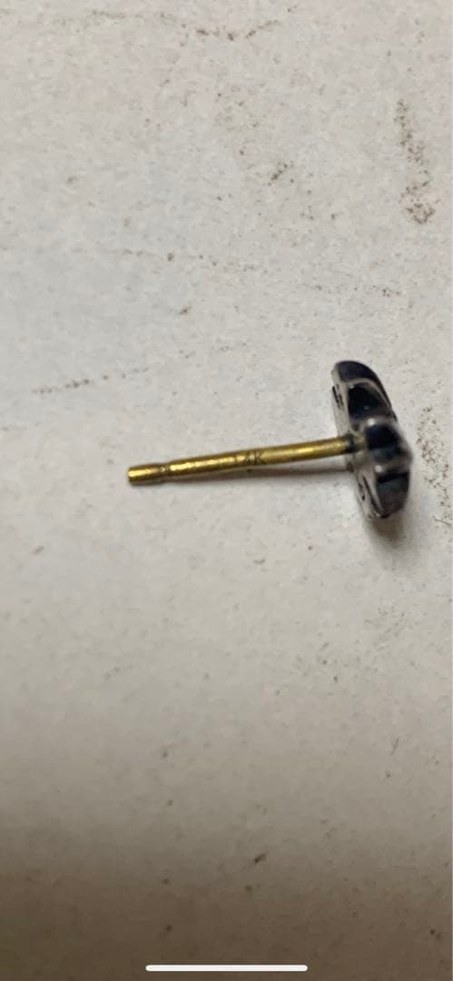 最終値下げクロムハーツ ピアス　CHクロススタッド1Pダイヤ