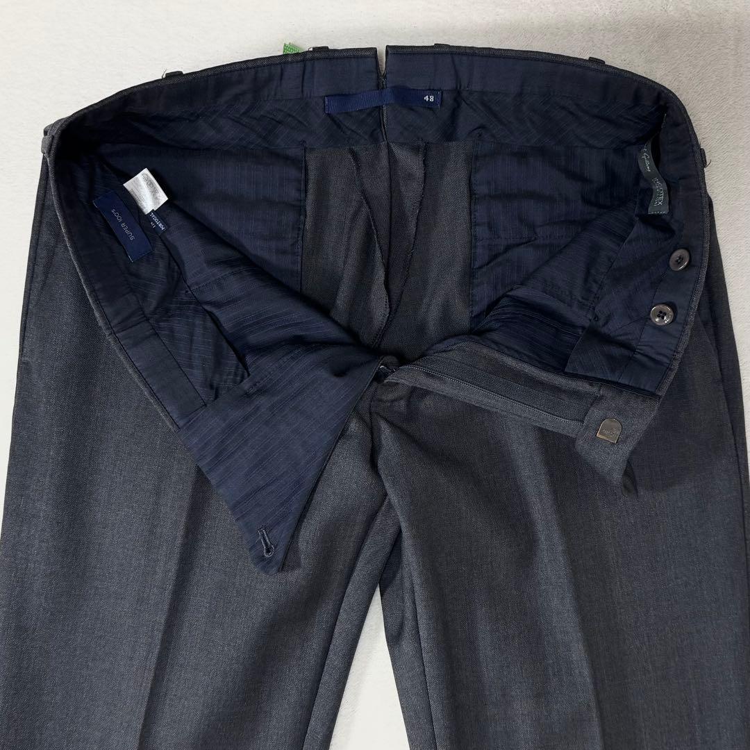 INCOTEX × I.G. BEAMS ウール スラックス グレー 48