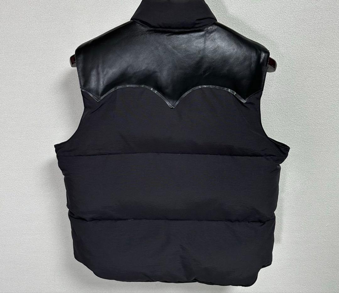 Sugar Cane ダウンベスト M レザーヨーク アメカジ バイカー