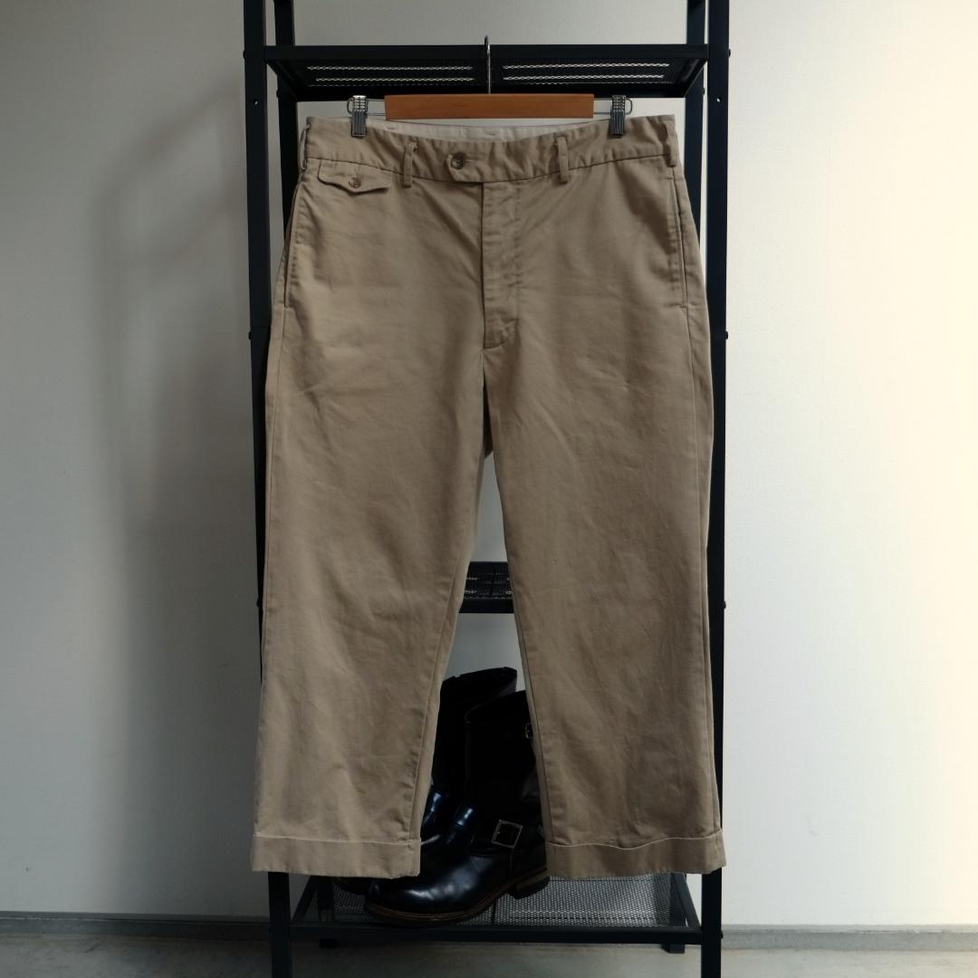 【希少サイズ36】Engineered Garments コットンチノ 裾ダブル