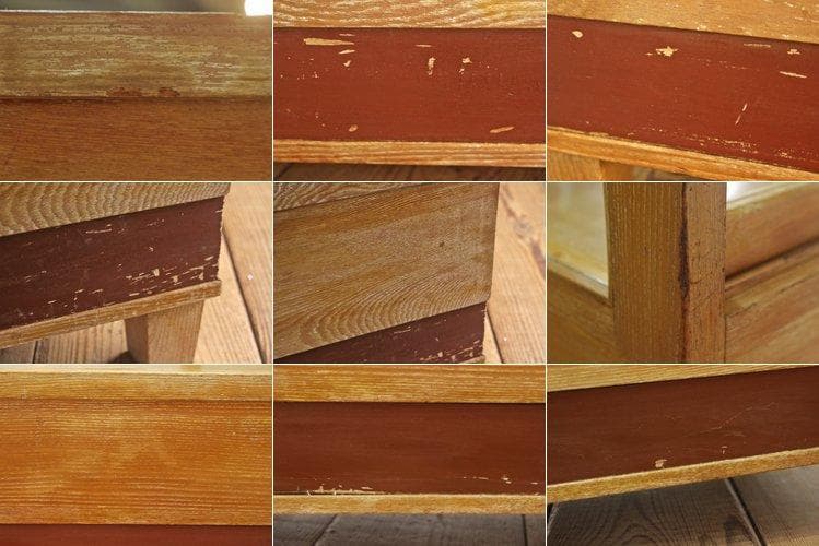 ※専用レトロ ガラスショーケース 店舗什器 ディスプレイ ナチュラル 木製収納