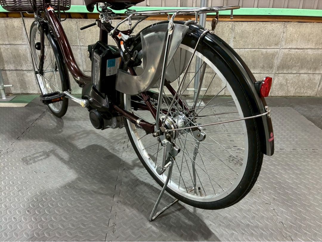 №8608電動自転車 ヤマハ パスナチュラ 26インチ✨良品バッテリー✨