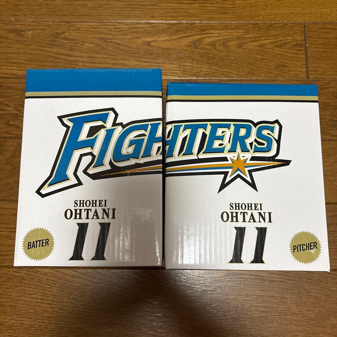 大谷翔平 OHTANI 日ハム時代　ボブルヘッド人形　二刀流2体