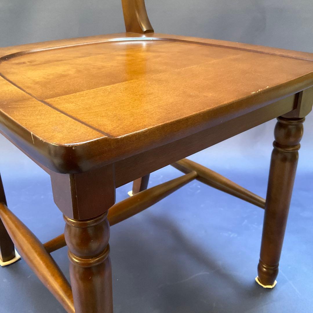 北海道民芸家具　椅子　ダイニングチェア　樺材　【美品】