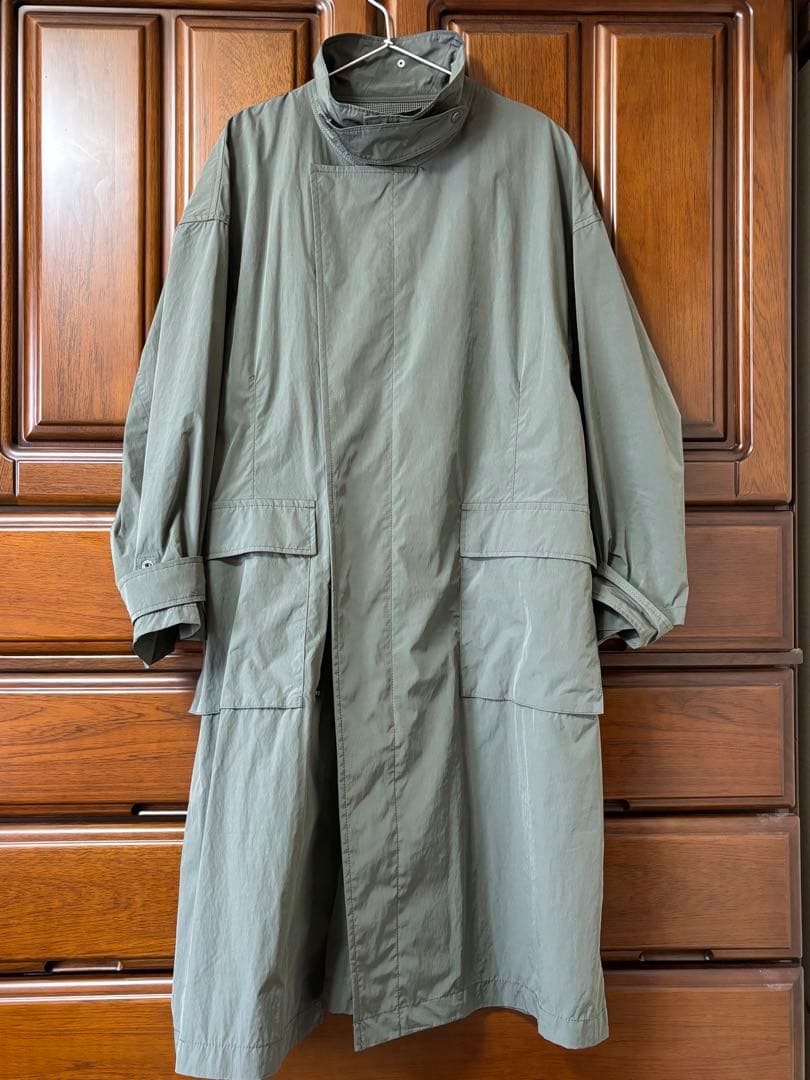 新品❗️framework 撥水ナイロン　スタンドコート カーキ　38