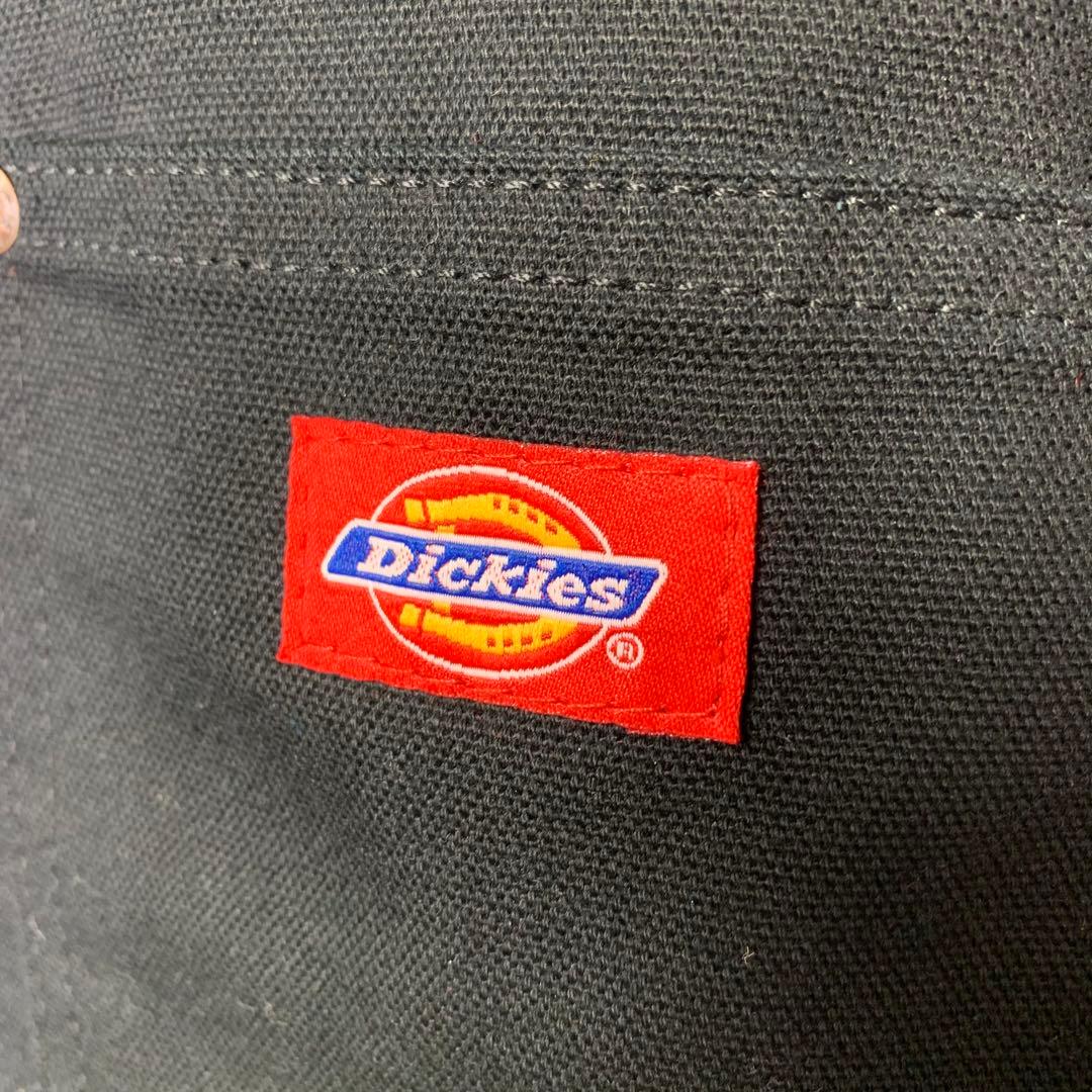 90s Dickies カバーオール ブランケット L ブラック 襟コーデュロイ