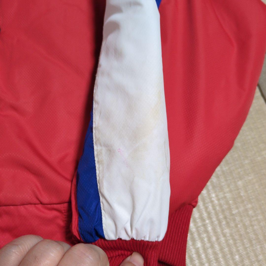 Mizuno 赤白ジャケット ボタン式 ポルテ　グランドコート JS