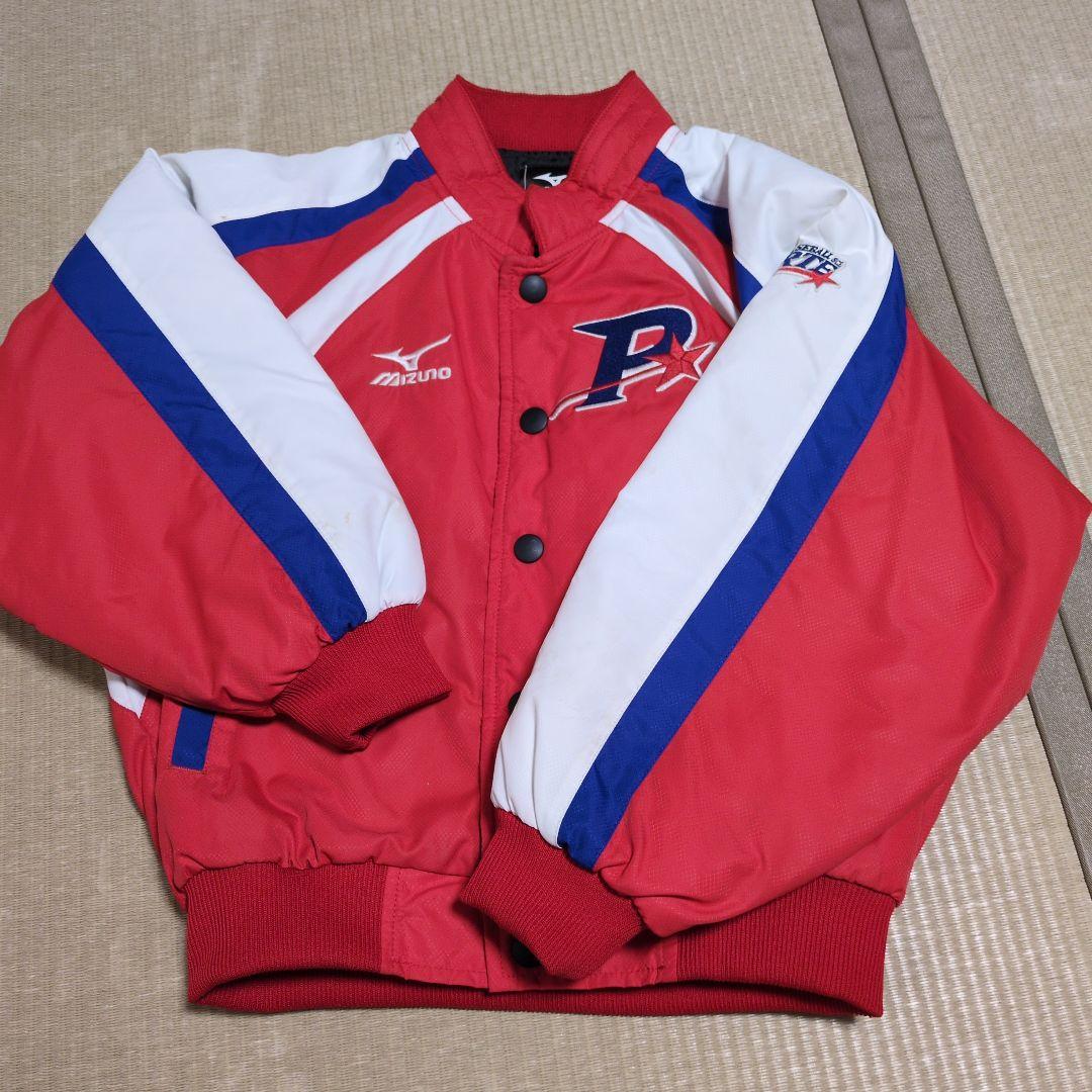 Mizuno 赤白ジャケット ボタン式 ポルテ　グランドコート JS