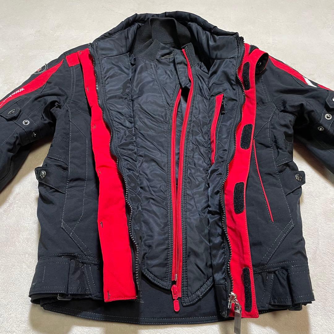 【未使用級】クシタニK-2616 パドックジャケット 黒　赤　M