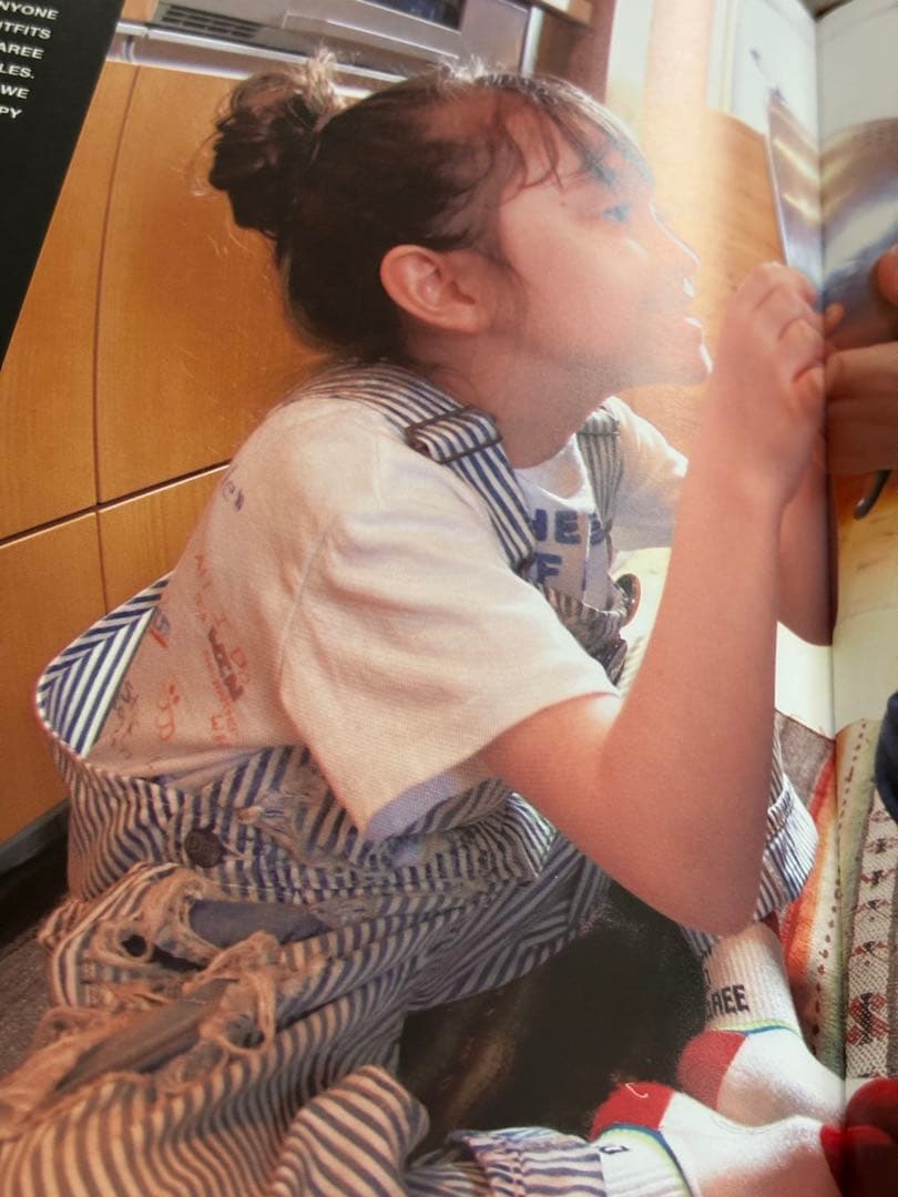 う*ぎ様 DENIMDUNGAREE ダメージリペア加工ヒッコリーオーバーオール