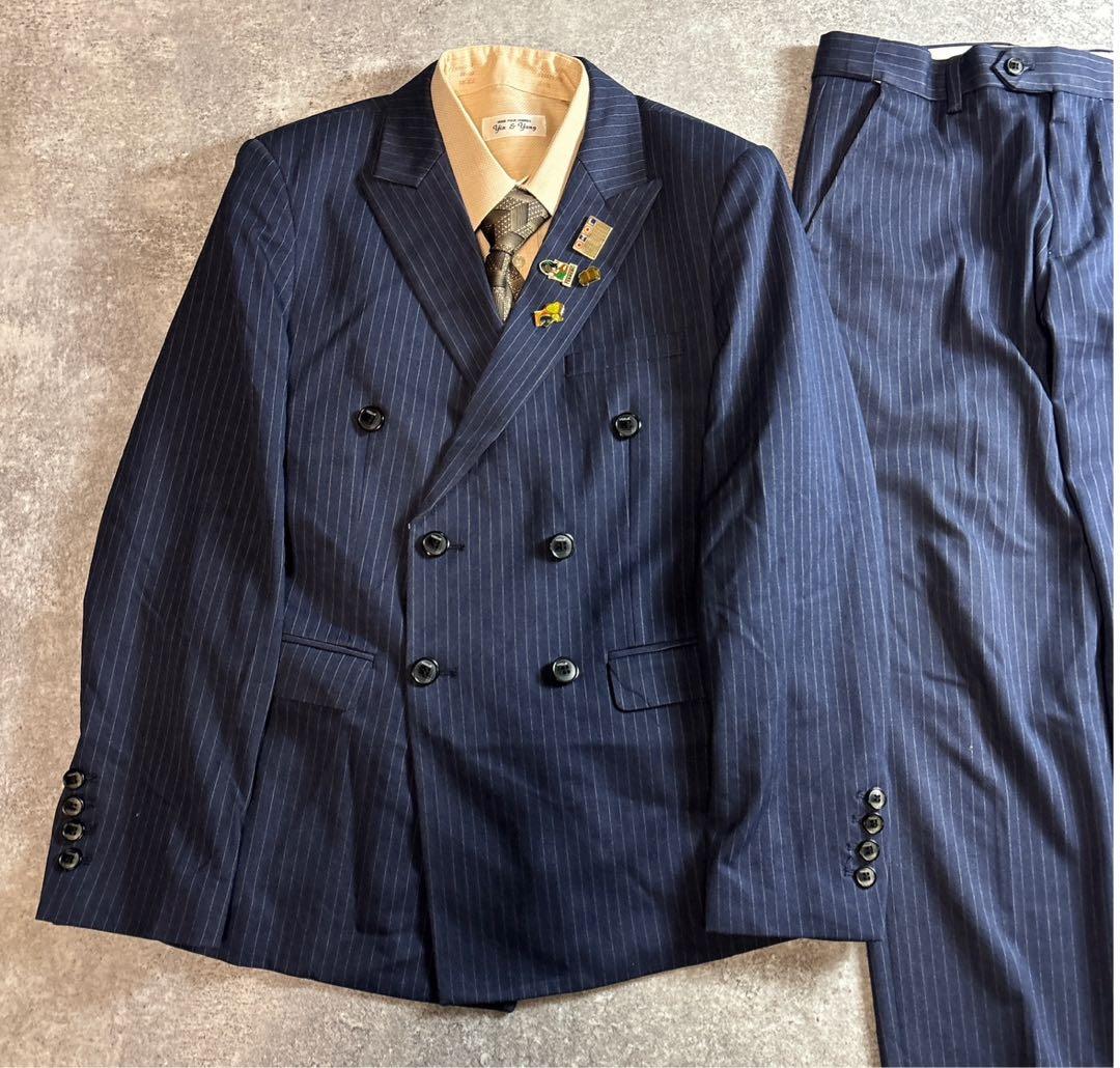 90s vintage レトロセットアップ スーツ ピンズ No.79