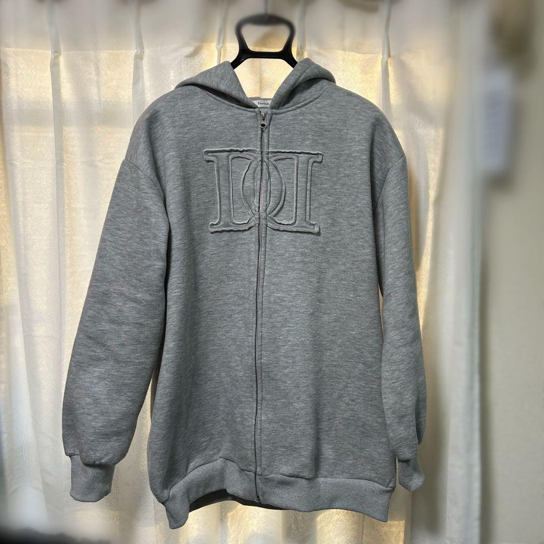 Darich アップリケDDロゴパーカー グレー