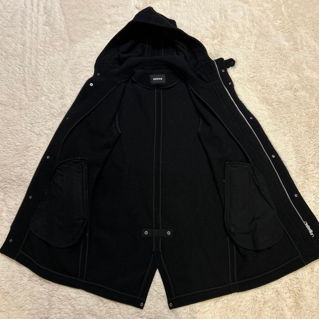 00s ZUCCA フーデッドコート黒アーカイブY2K ISSEY MIYAKE