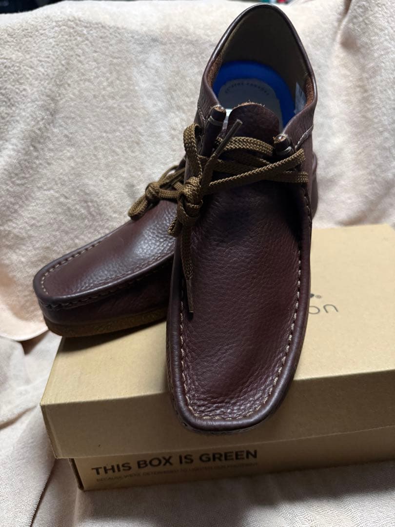 最終値下げクラークス clarksブラウンレザー モカシンシューズ新品未使用