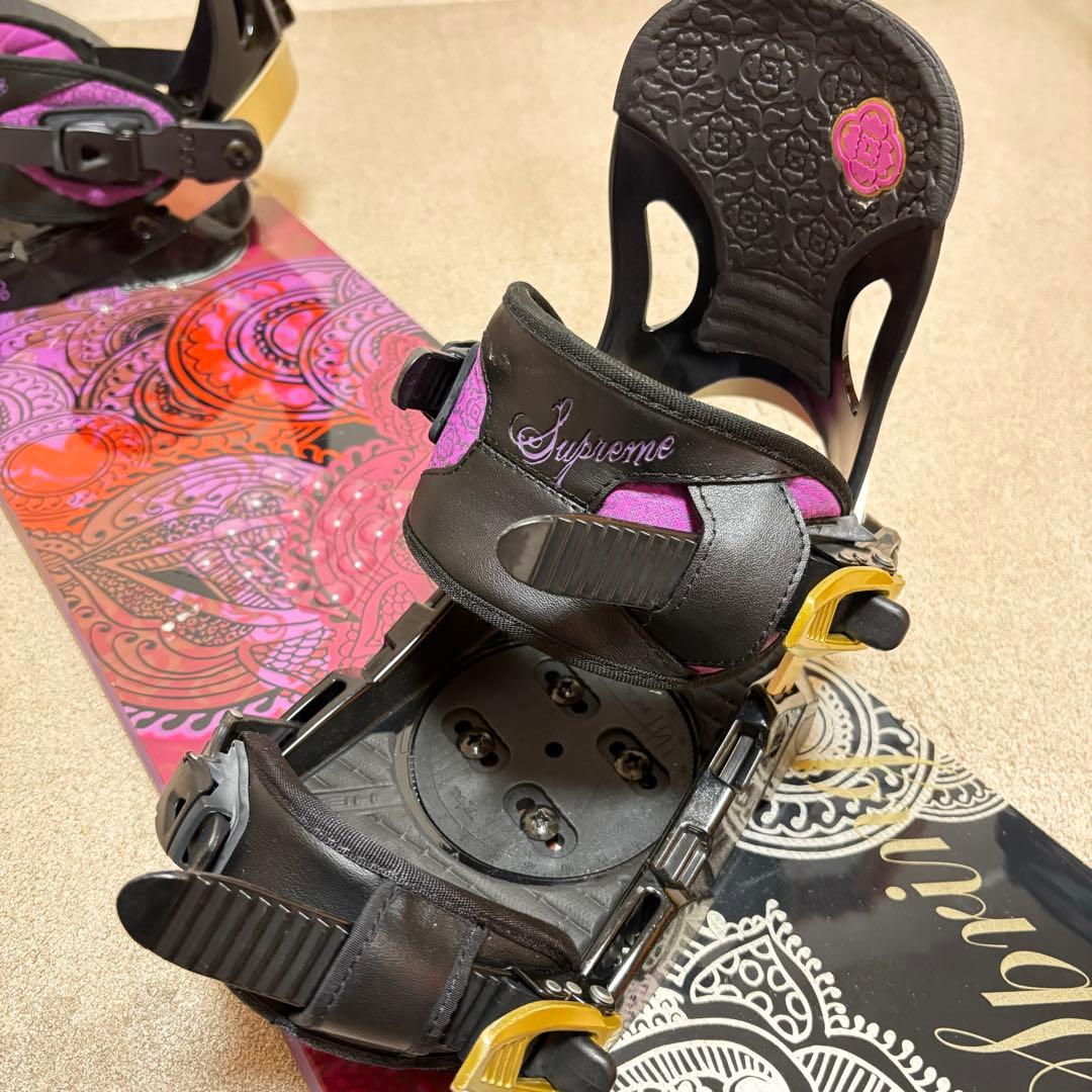 HEAD スノーボード レディース138cm ビンディング付き　かわいい