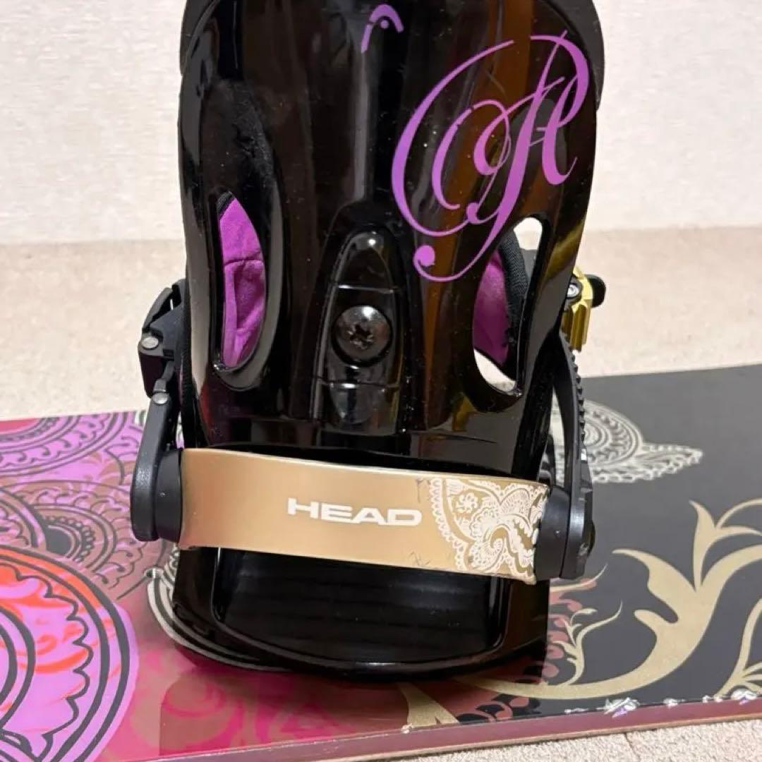 HEAD スノーボード レディース138cm ビンディング付き　かわいい