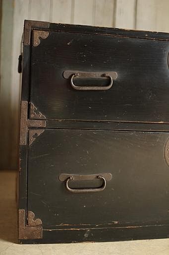 K*o様 丸金具庄内箪笥　2段 タンス　収納　古家具　古民家　時代家具