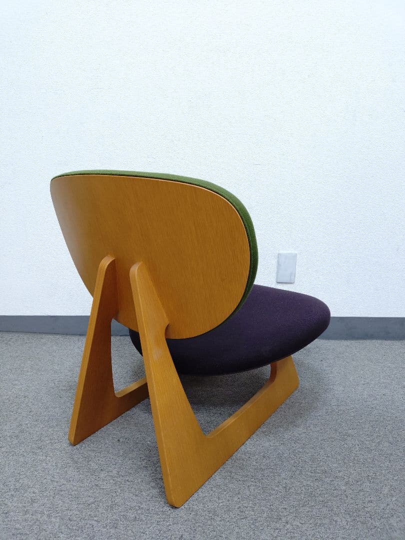 美品 天童木工 低座イス 長大作デザイン S-5016NA-ST型