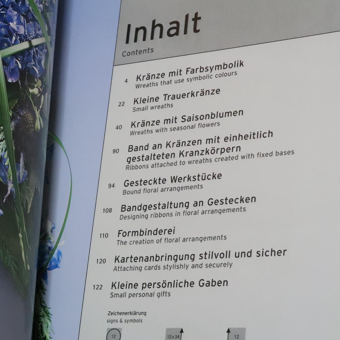 セール！ 洋書『Blumen trösten』フラワーアレンジ、リース、供花