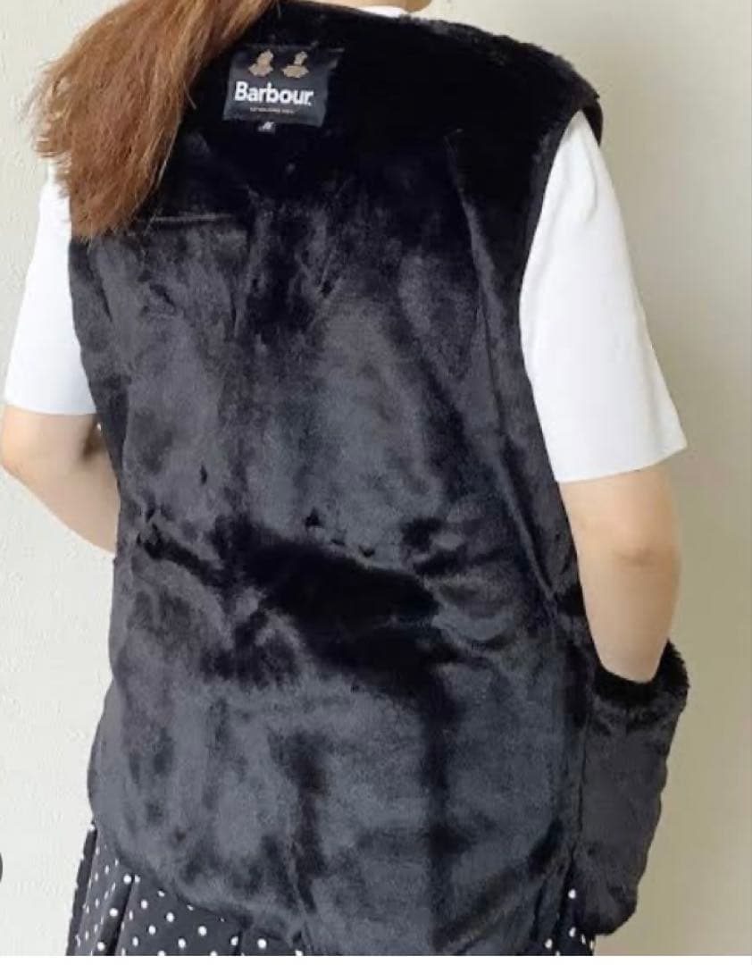 BARBOUR バブアー フロントジップファーライナーベスト 38(M相当)