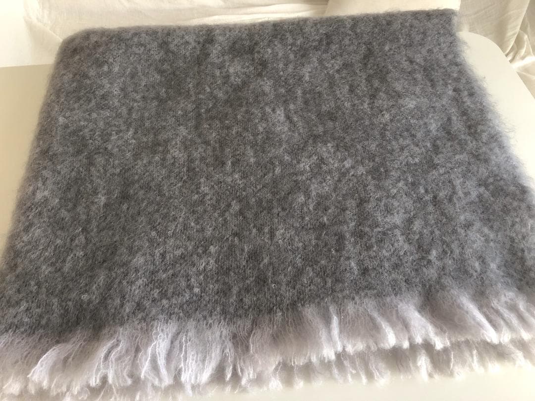 【新品】モヘア100%膝掛け　ニュージーランドmade