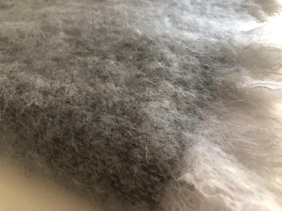 【新品】モヘア100%膝掛け　ニュージーランドmade
