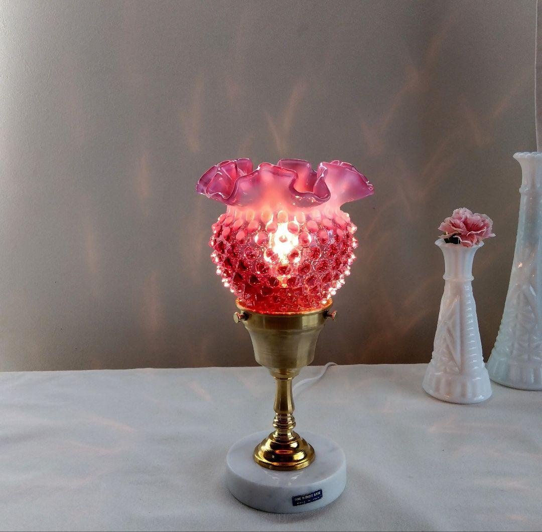 ☆美☆フェントン クランベリーシェード テーブルランプ レア
