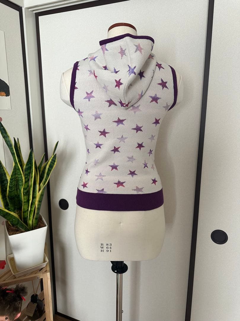 タグ付き　hysteric glamour hysterics 星柄フード付き