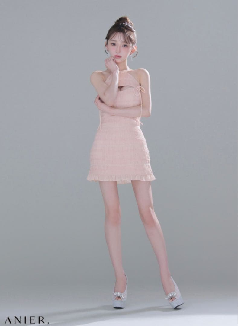ANIER. ピンク ナイトドレス Sサイズ