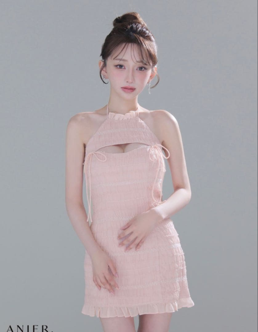 ANIER. ピンク ナイトドレス Sサイズ