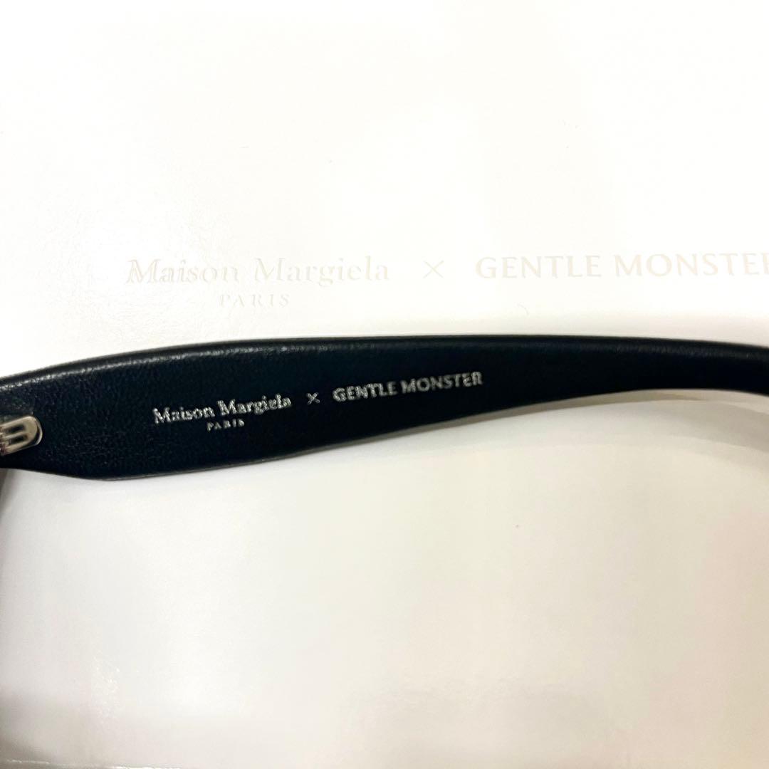 【付属品完備】マルジェラ × GENTLE MONSTER レザーサングラス　黒