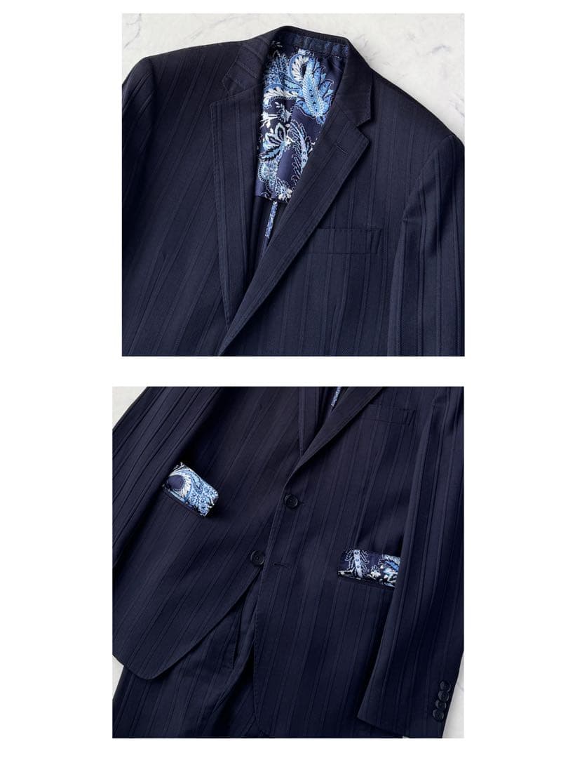 ETRO エトロ セットアップ スーツ ネイビー 紺 52 ＝ 日本人 XL相当